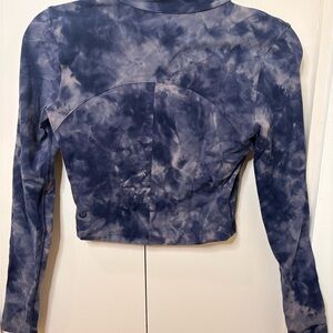 lululemon athletica Blue Tie-Dye Women's Top